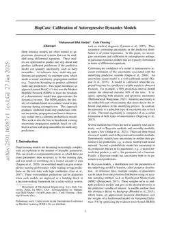 HopCast: Calibration of Autoregressive Dynamics Models