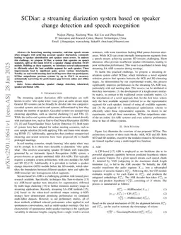 SCDiar: a streaming diarization system based on speaker change detection and speech recognition