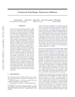 Variational Schr\"odinger Momentum Diffusion