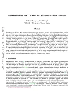 LLM-AutoDiff: Auto-Differentiate Any LLM Workflow