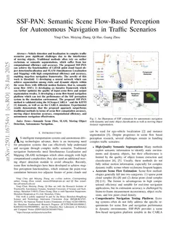 SSF-PAN: Semantic Scene Flow-Based Perception for Autonomous Navigation in Traffic Scenarios
