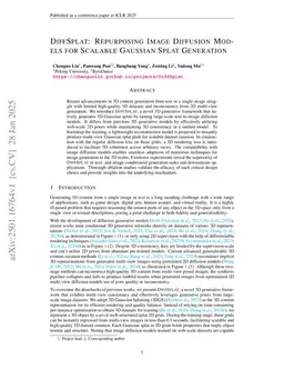 DiffSplat: Repurposing Image Diffusion Models for Scalable Gaussian Splat Generation