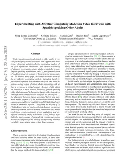 Experimenting with Affective Computing Models in Video Interviews with Spanish-speaking Older Adults