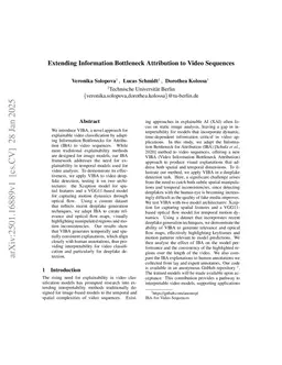 Extending Information Bottleneck Attribution to Video Sequences