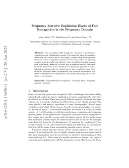 Frequency Matters: Explaining Biases of Face Recognition in the Frequency Domain