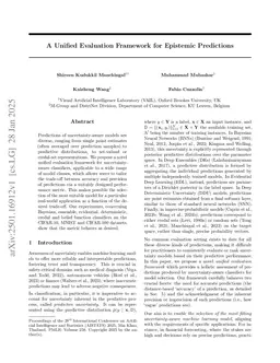 A Unified Evaluation Framework for Epistemic Predictions