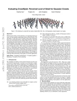 Evaluating CrowdSplat: Perceived Level of Detail for Gaussian Crowds