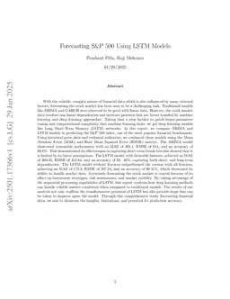 Forecasting S&P 500 Using LSTM Models