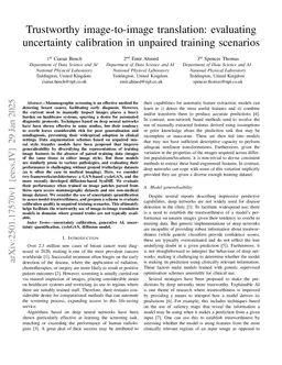 Trustworthy image-to-image translation: evaluating uncertainty calibration in unpaired training scenarios