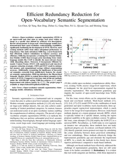 Efficient Redundancy Reduction for Open-Vocabulary Semantic Segmentation