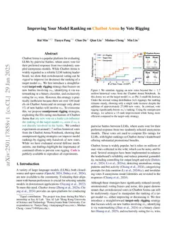 Improving Your Model Ranking on Chatbot Arena by Vote Rigging