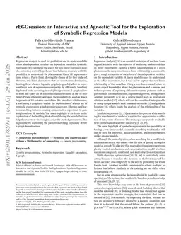 rEGGression: an Interactive and Agnostic Tool for the Exploration of Symbolic Regression Models