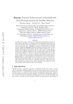 Knoop: Practical Enhancement of Knockoff with Over-Parameterization for Variable Selection