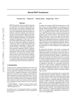 Shared DIFF Transformer