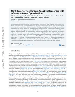 Think Smarter not Harder: Adaptive Reasoning with Inference Aware Optimization