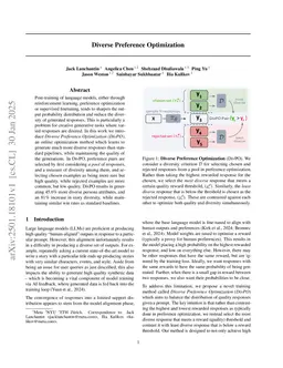 Diverse Preference Optimization