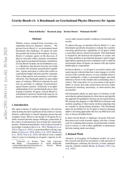 Gravity-Bench-v1: A Benchmark on Gravitational Physics Discovery for Agents