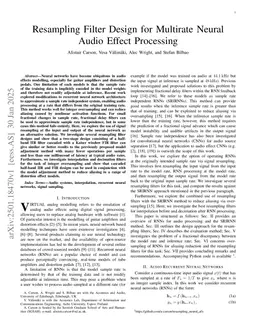 Resampling Filter Design for Multirate Neural Audio Effect Processing