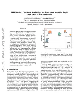 HSRMamba: Contextual Spatial-Spectral State Space Model for Single Image Hyperspectral Super-Resolution