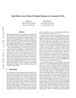 DarkMind: Latent Chain-of-Thought Backdoor in Customized LLMs