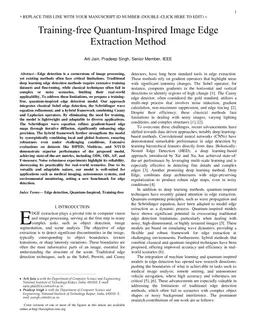 Training-free Quantum-Inspired Image Edge Extraction Method