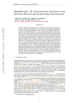 OmniPhysGS: 3D Constitutive Gaussians for General Physics-Based Dynamics Generation