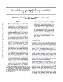 Brain network science modelling of sparse neural networks enables Transformers and LLMs to perform as fully connected
