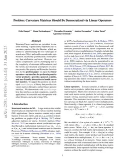 Position: Curvature Matrices Should Be Democratized via Linear Operators