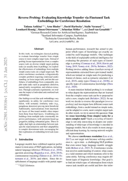 Reverse Probing: Evaluating Knowledge Transfer via Finetuned Task Embeddings for Coreference Resolution