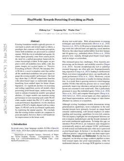 PixelWorld: How Far Are We from Perceiving Everything as Pixels?