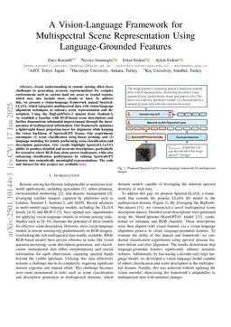 A Vision-Language Framework for Multispectral Scene Representation Using Language-Grounded Features