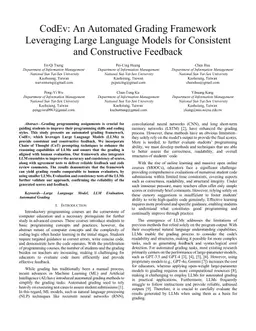 CodEv: An Automated Grading Framework Leveraging Large Language Models for Consistent and Constructive Feedback