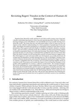 Revisiting Rogers' Paradox in the Context of Human-AI Interaction