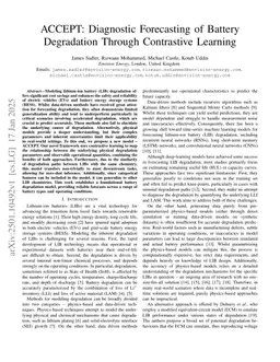 ACCEPT: Diagnostic Forecasting of Battery Degradation Through Contrastive Learning