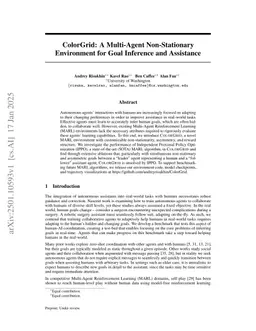 ColorGrid: A Multi-Agent Non-Stationary Environment for Goal Inference and Assistance
