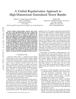 A Unified Regularization Approach to High-Dimensional Generalized Tensor Bandits