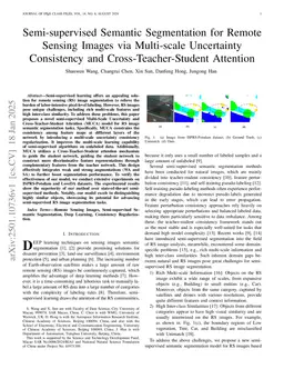 Semi-supervised Semantic Segmentation for Remote Sensing Images via Multi-scale Uncertainty Consistency and Cross-Teacher-Student Attention