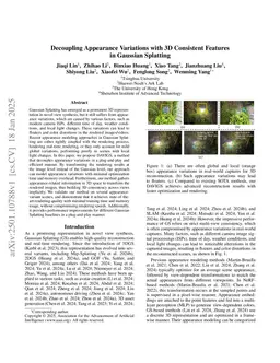 Decoupling Appearance Variations with 3D Consistent Features in Gaussian Splatting