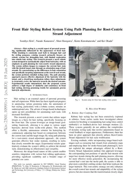 Front Hair Styling Robot System Using Path Planning for Root-Centric Strand Adjustment