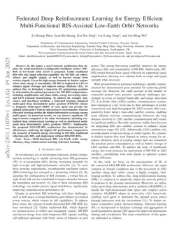Federated Deep Reinforcement Learning for Energy Efficient Multi-Functional RIS-Assisted Low-Earth Orbit Networks