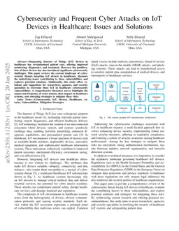 Cybersecurity and Frequent Cyber Attacks on IoT Devices in Healthcare: Issues and Solutions