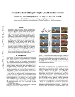 Towards Loss-Resilient Image Coding for Unstable Satellite Networks