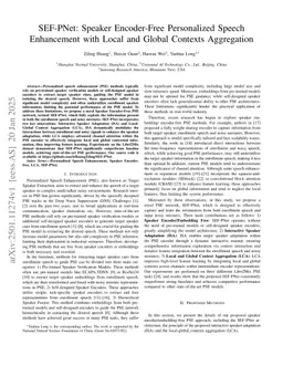 SEF-PNet: Speaker Encoder-Free Personalized Speech Enhancement with Local and Global Contexts Aggregation