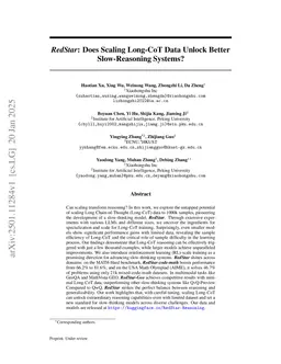 RedStar: Does Scaling Long-CoT Data Unlock Better Slow-Reasoning Systems?