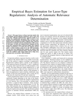 Empirical Bayes Estimation for Lasso-Type Regularizers: Analysis of Automatic Relevance Determination