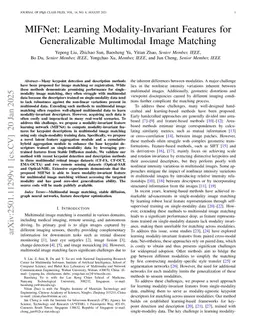 MIFNet: Learning Modality-Invariant Features for Generalizable Multimodal Image Matching