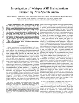 Investigation of Whisper ASR Hallucinations Induced by Non-Speech Audio