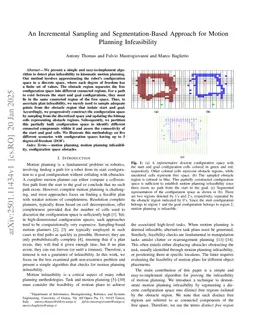 An Incremental Sampling and Segmentation-Based Approach for Motion Planning Infeasibility