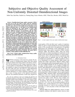 Subjective and Objective Quality Assessment of Non-Uniformly Distorted Omnidirectional Images
