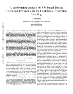 A performance analysis of VM-based Trusted Execution Environments for Confidential Federated Learning
